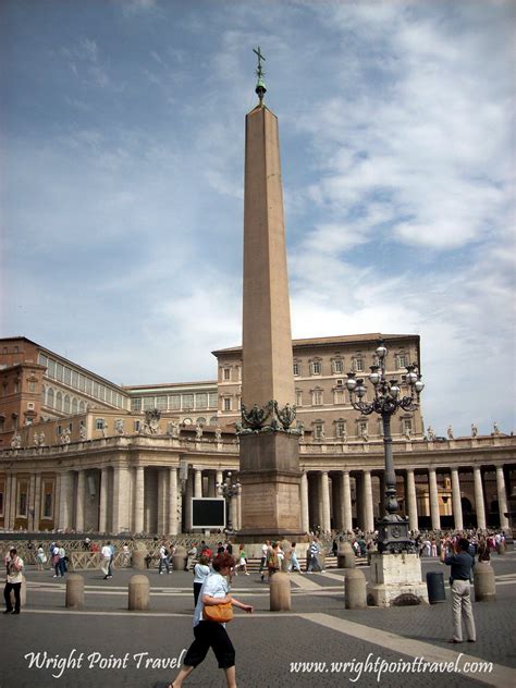 The Obelisk Centered In Saint Peters Square Vatican City Rome Italy