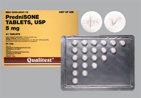 Prednisone 5mg Oral Tab 1 Single Item Blister Cards 21 122790