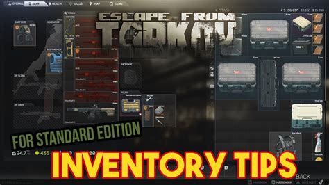 Escape From Tarkov Inventory Management Tips Standard Edition Youtube