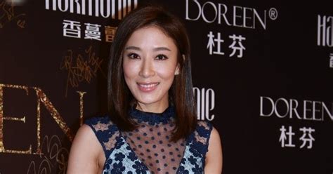 Tavia Yeung Wears Blue Colour Sexy Dress Showing Her Cleavage Asian Media Buzz
