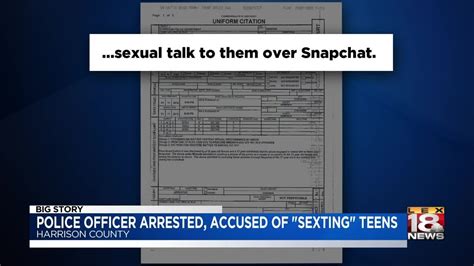 Police Officer Arrested Accused Of Sexting Teens Youtube