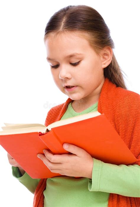 Cute Girl Is Reading Book Stock Image Image Of Educational 45726399
