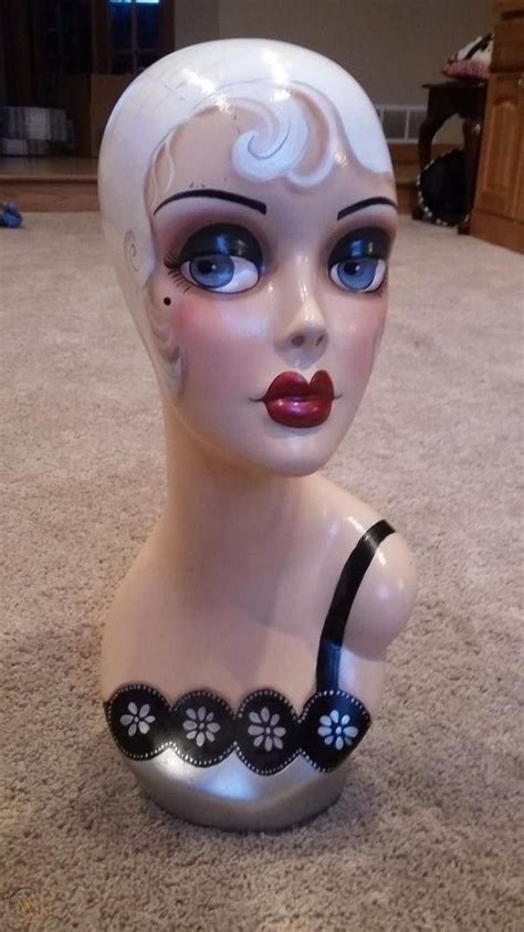 Female Hand Painted Mannequin Head For Jewelry And Hat Display