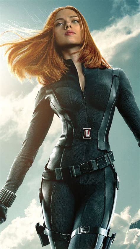 Black Widow In Captain America The Winter Soldier Iphone Wallpapers