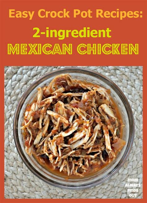 Top frozen chicken crockpot recipes and other great tasting recipes with a healthy slant from full ingredient & nutrition information of the basic crock pot steel cut oats calories. Easy Crock Pot Recipes: 2-ingredient Mexican Chicken