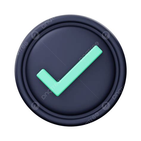 Check Mark Ui Button 3d Icon Render 3d Check Mark Icon 3d Check Mark