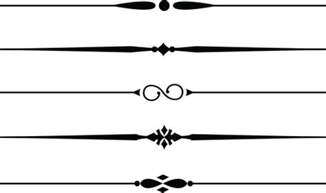 Decorative Dividing Lines 7 Stock Illustration Download Image Now