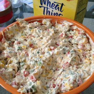 Serve with crackers, tortilla chips or cut up vegetables. Skinny Poolside Dip | Recipes, Appetizer recipes, Food