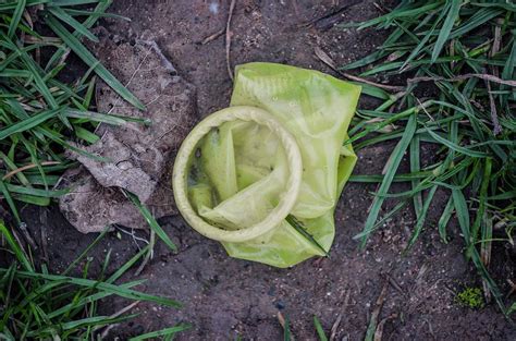 Used Condom On Ground Photograph By Robert Brook Science Photo Library