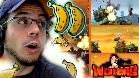 Banana Trickshot Of The Ages Worms Wmd Youtube