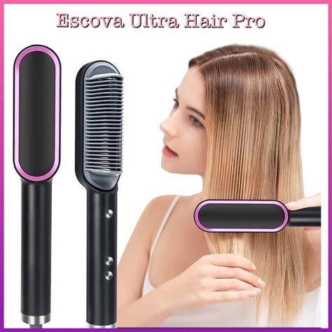 Escova Alisadora Anion Hair Pro Em Original Secador Chapinha E