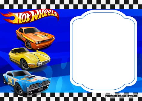 Free Printable Printable Hot Wheels Name Tag