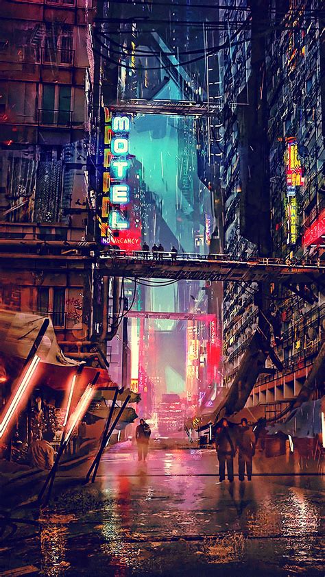 Sci Fi Cyberpunk City 4k Ultra Hd Mobile Wallpaper