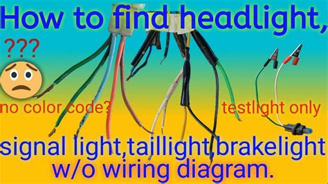 How To Find Headlight Signal Light Taillight Brakelight W O Wiring