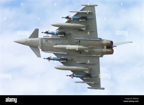 Eurofighter Typhoon Plane With Full Weapons Load Displays Its Agility