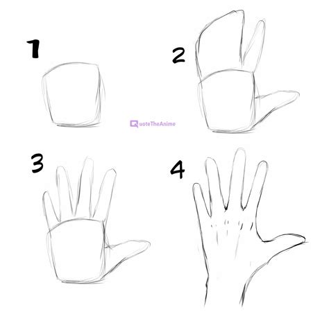 How To Draw Manga Hands Step By Step