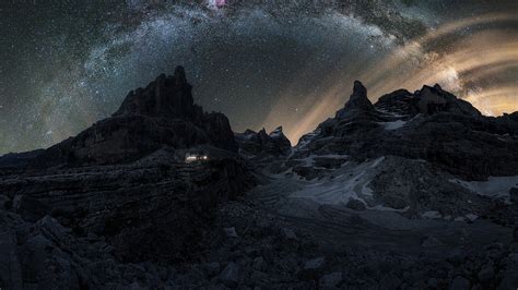 1920x1080 Resolution Dolomites Mountains Milky Way 1080p Laptop Full Hd