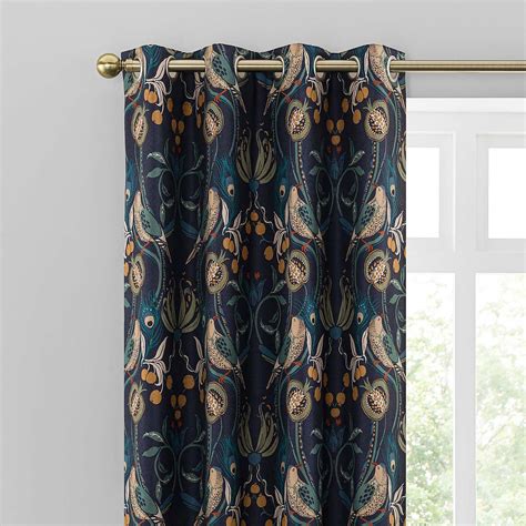 Havisham Navy Eyelet Curtains | Green eyelet curtains, Curtains