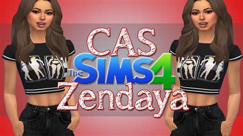 The Sims 4 Create A Sim Zendaya Youtube