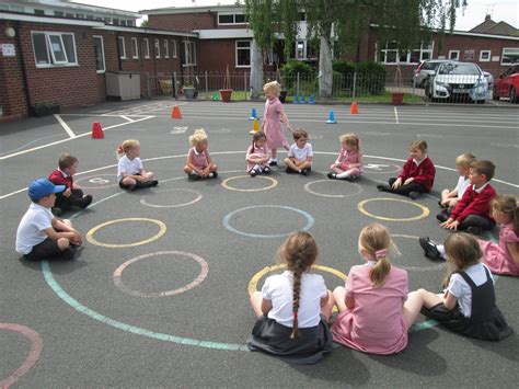 Playground Games In Reception Hillside Primary School Baddeley