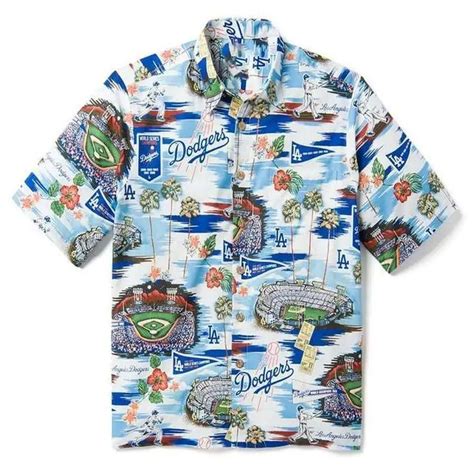 Aloha Los Angeles Dodgers Hawaiian Shirt Dodgers Shirts Dodgers Los