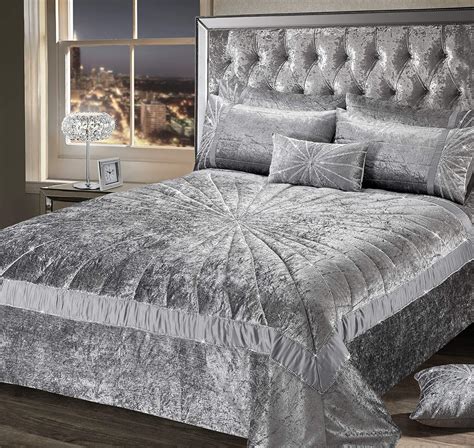 Intimates Starburst Diamante Embellished Crushed Velvet Premium Bedding