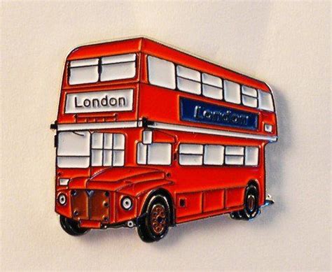 From 198 Metal Enamel Pin Badge Brooch London Bus Routemaster