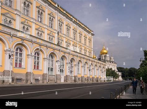 Architectural Exterior View Of The Grand Kremlin Palace And