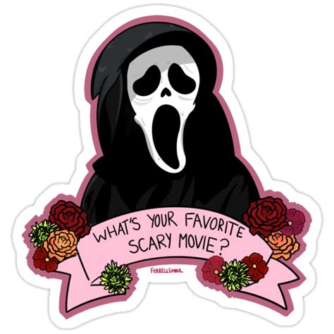 Favorite Scary Movie Stickers By Ferrellghoul Redbubble