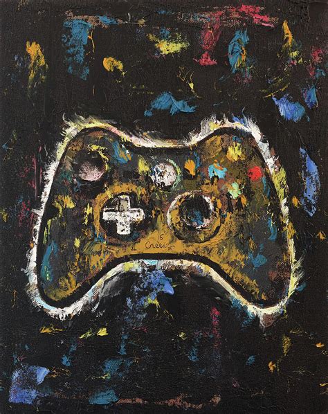 Gamer Painting By Michael Creese Fine Art America