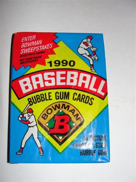 1990 Bowman Baseball Bubble Gum Trading Card By Collectorplanet