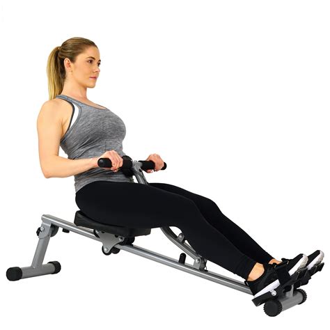 Sunny Health Fitness Adjustable Resistance Rowing Machine Wmonitor