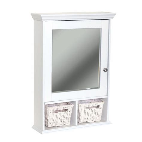 Zenith 21 In X 29 In Wood Surface Mount Medicine Cabinet With Baskets
