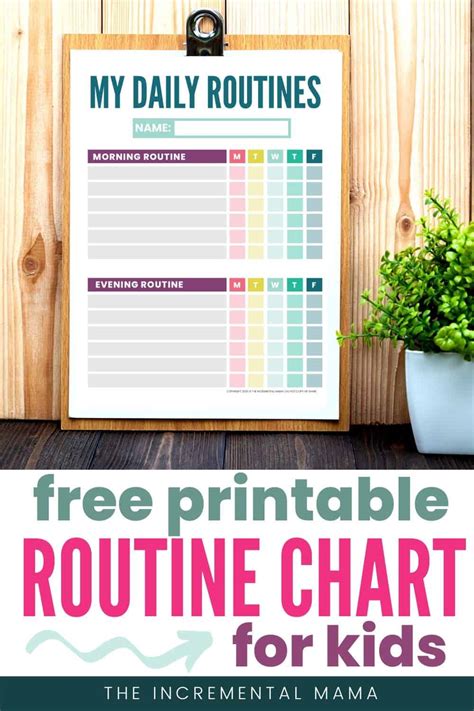 Free Printable Kids Daily Routine Chart Template Daily Routine Chart Images
