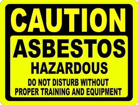 Caution Asbestos Hazardous Do Not Disturb Sign Signs By Salagraphics