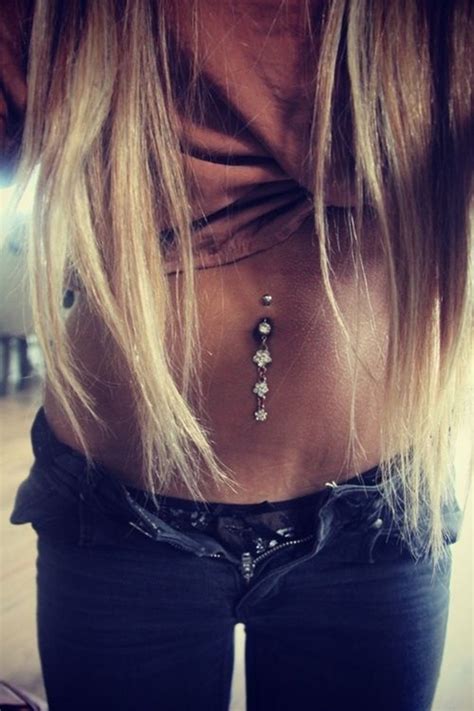 Beautiful Examples Different Belly Button Piercings