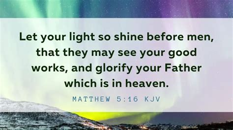 Matthew 5 16 Bible Verse Of The Day