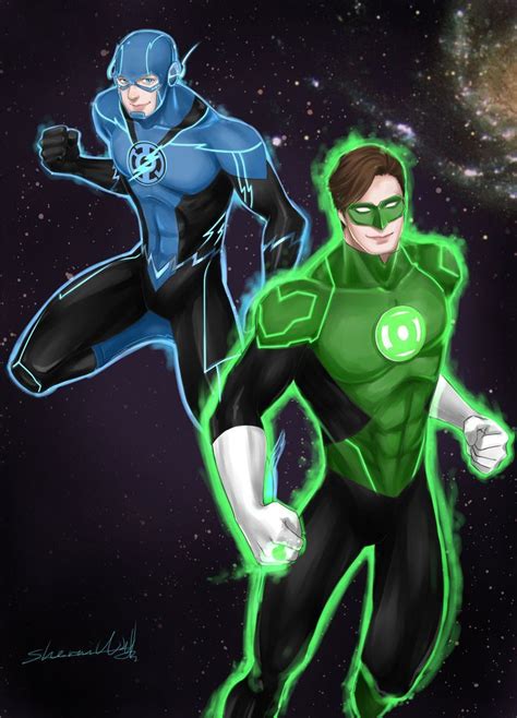 Blue Lantern Barry And Green Lantern Hal By Sherrill018 Top