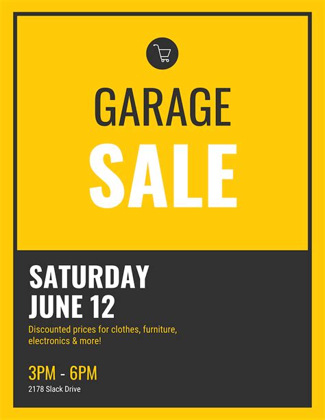 Garage Sale Flyer Template