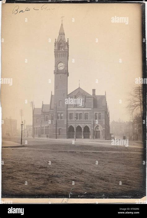 Boston And Providence Railroad Terminal 1880s Photograph Stock Photo