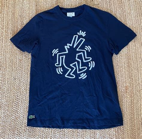 Rare Men S Lacoste X Keith Haring Navy Blue T Shirt F Gem