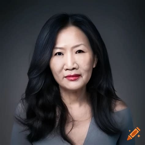 portrait of an asian mature woman