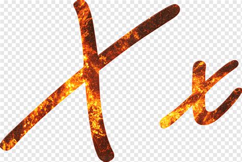 Letter X Fire Embers Lava Font Write Type Fonts Style Png