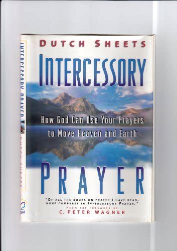 Intercessory Prayer By Sheets Dutch Fine Hardcover 1996 1st Edition