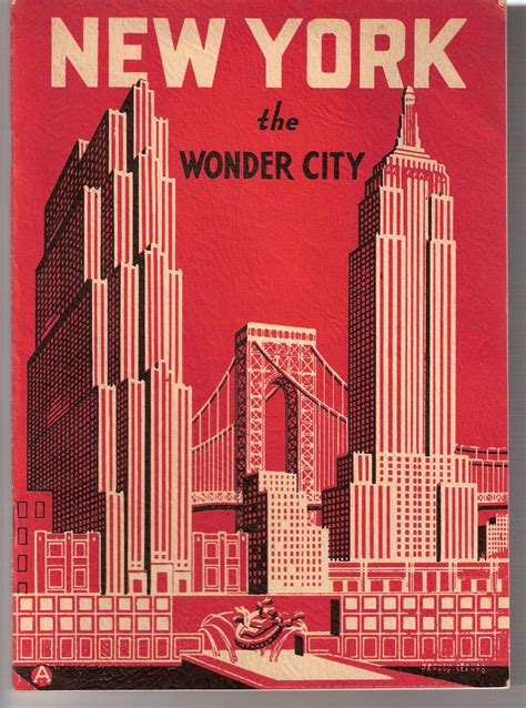 1939 Art Deco Brochure Of The New York Worlds Fair New York Poster