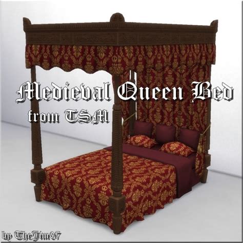Medieval Queen Bed By Thejim07 At Mod The Sims Sims 4 Updates