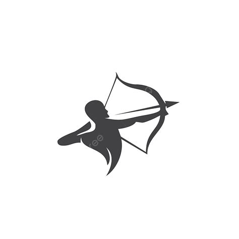 Archer Illustration Silhouette Png Transparent Archer Logo Design