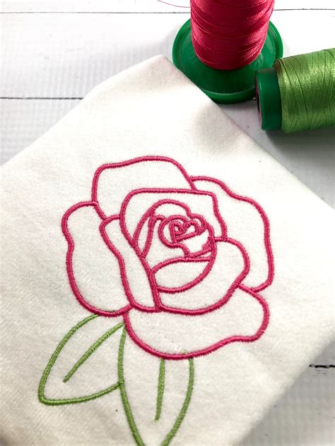 Rose Embroidery Design Designs By Babymoon