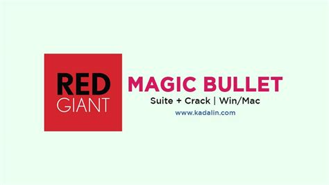 Rg Magic Bullet Suite 2024 Crack Free Winmac Kadalin