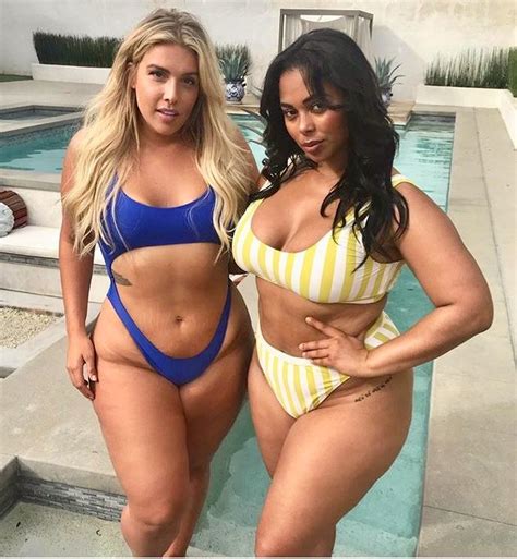 Tabria Majors And Stephanie Viada Tallas Grandes Curvy Curves Y Curvy Swimwear